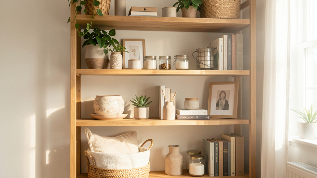Photographic detail related to 5 Styling Rules for Open Shelves That Don't Require Dusting Every Day