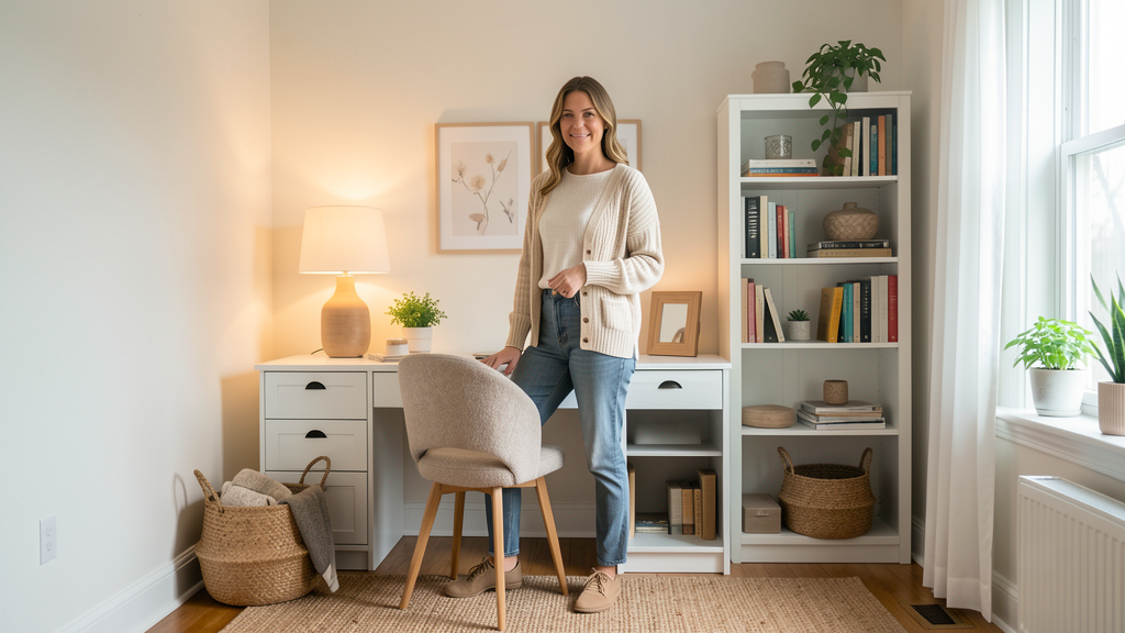 Editorial image illustrating Converting a Dead Alcove into a High-Function Cloffice