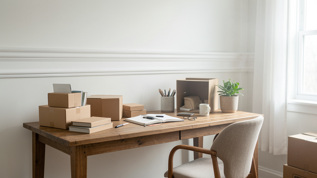 Editorial image illustrating DIY Architectural Wall Molding Using Only Cardboard Boxes