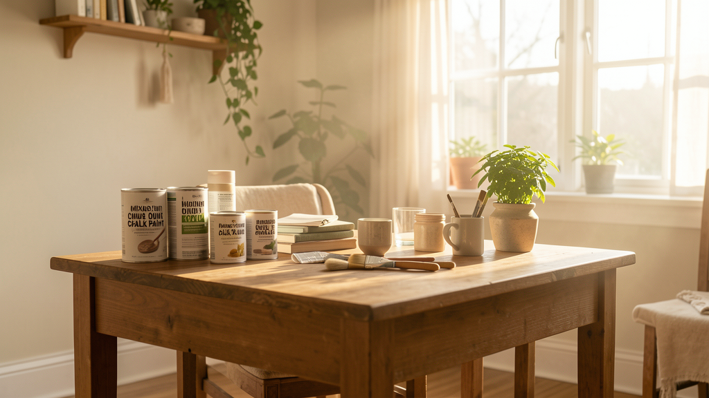 Editorial image illustrating Mixing Your Own Chalk Paint vs. Buying Brand Name: The Cost Breakdown