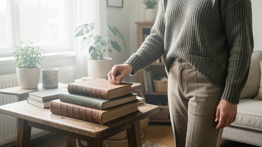 Photographic detail related to The Myth of Expensive Vintage Leather Books in Dark Academia Decor