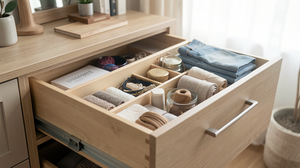 Photographic detail related to The $30 Fix: Turning a Junk Drawer into Boutique Storage