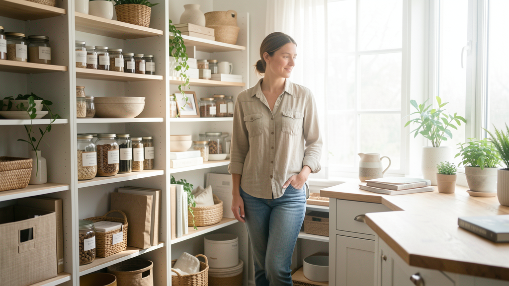Editorial image illustrating The Grid System: How to Align Pantry Labels for a Custom Look