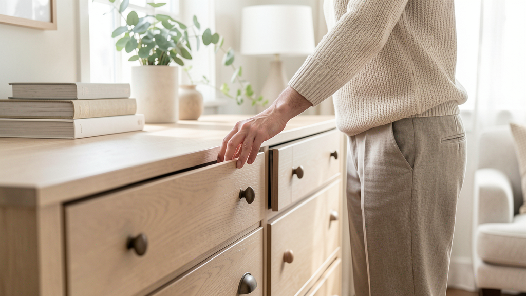 Photographic detail related to Can You Actually Transform a $30 Roadside Dresser into a Designer Credenza?